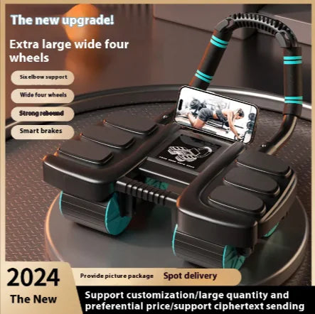 SmartCore 4-Wheel Ab Roller – Automatic Rebound Core Trainer